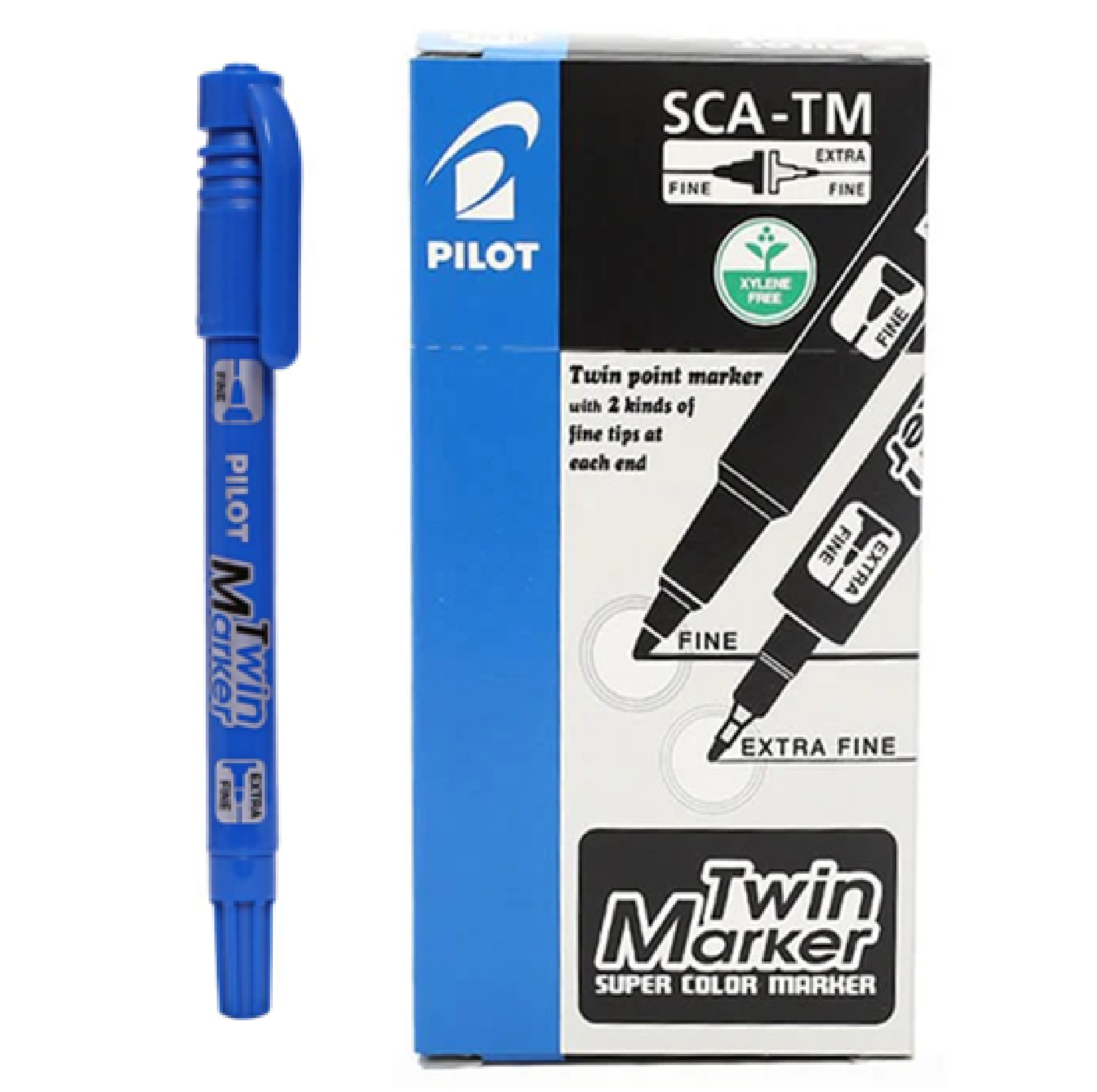 PILOT Permanent Writing Marker TWIN BLUE